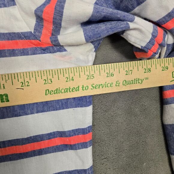 Vineyard Vines Slim Fit Tucker shirt mens XL long sleeve linen blend striped - Picture 5 of 10